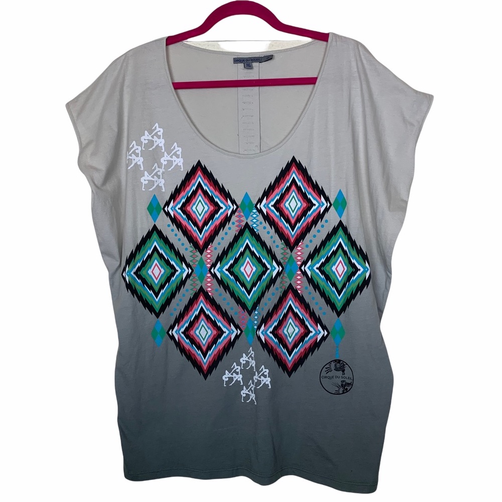 Cirque Du Soleil Ombre Short Sleeve Cotton TShirt